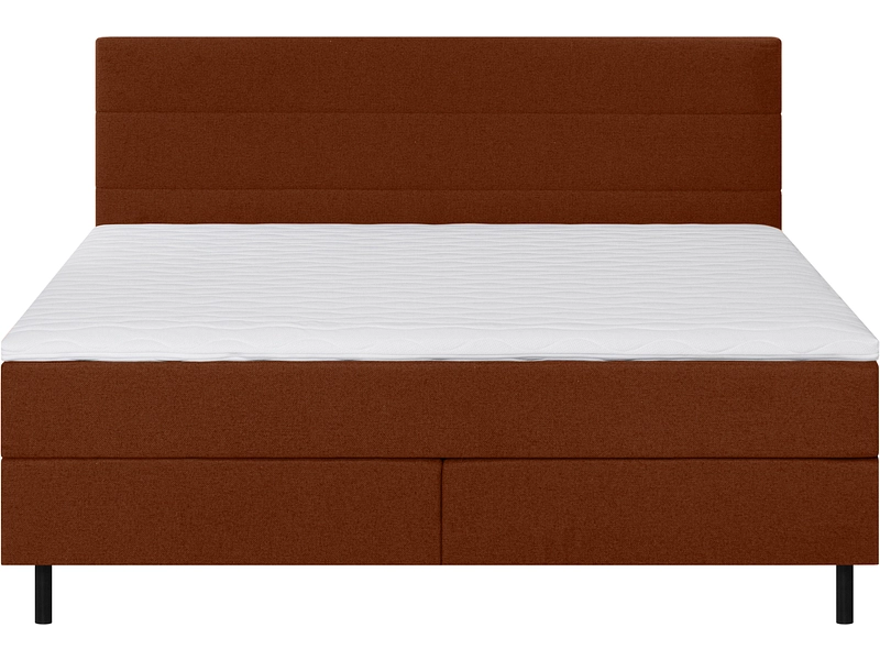 Boxspringbett ROOKIE terrakotta