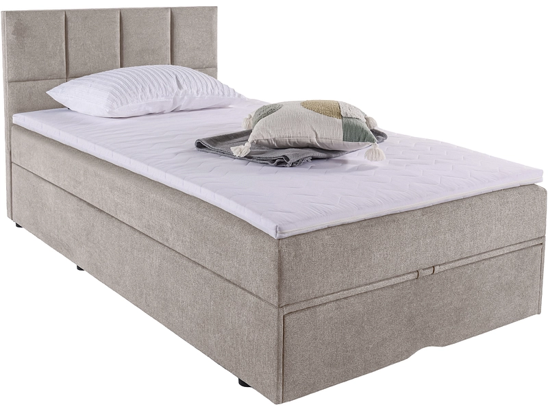 Boxbed SAMM cream 120x200cm semirigido