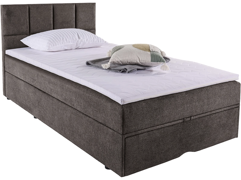 Boxbed SAMM tortora 120x200cm semirigido