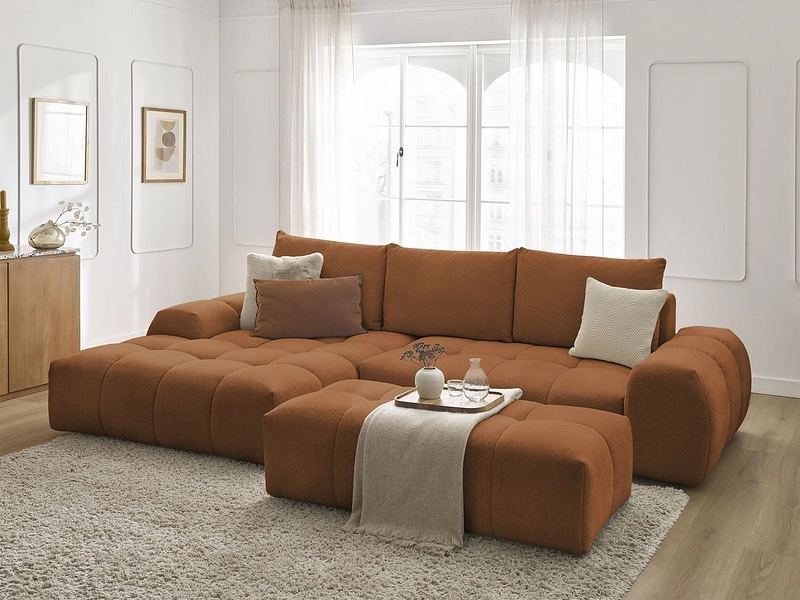 Ecksofa mit Hocker BOBOCHIC EVEREST