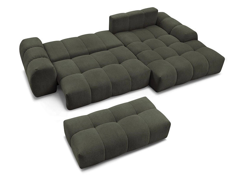 Canapé d'angle avec pouf BOBOCHIC EVEREST