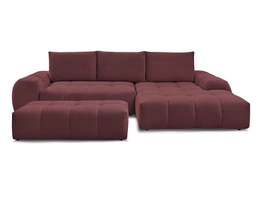 Divano ad angolo con pouf BOBOCHIC EVEREST