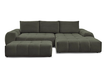 Canapé d'angle avec pouf BOBOCHIC EVEREST