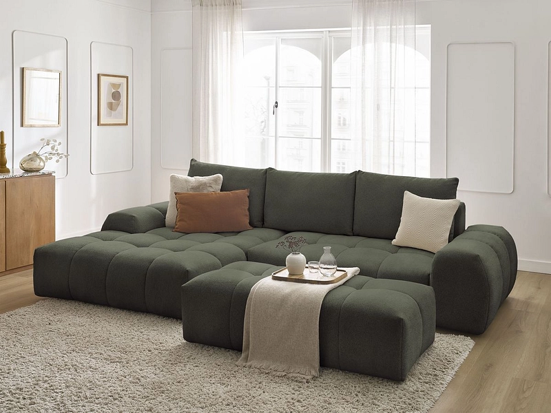 Ecksofa mit Hocker BOBOCHIC EVEREST