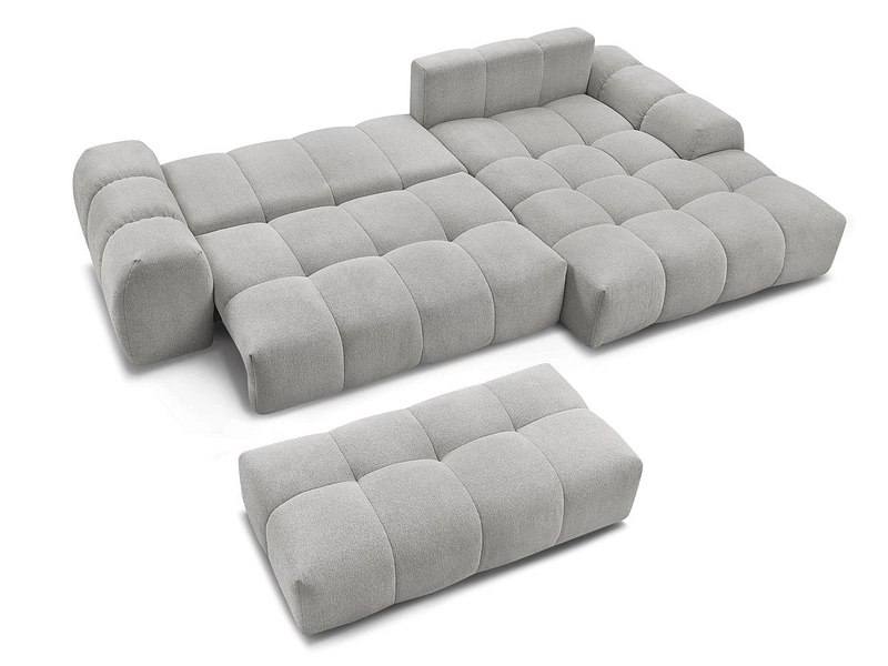 Divano ad angolo con pouf BOBOCHIC EVEREST