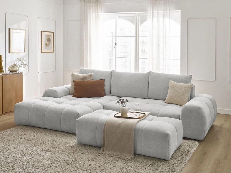 Ecksofa mit Hocker BOBOCHIC EVEREST