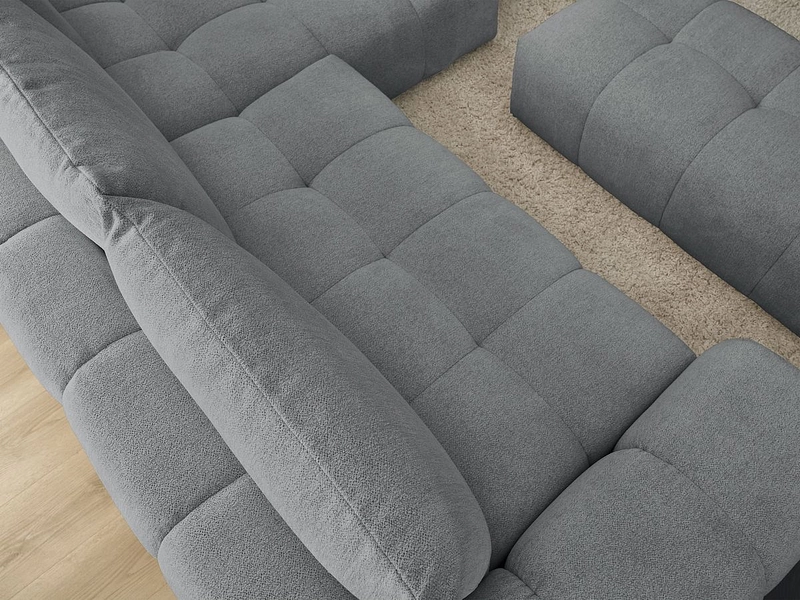 Canapé d'angle avec pouf BOBOCHIC EVEREST