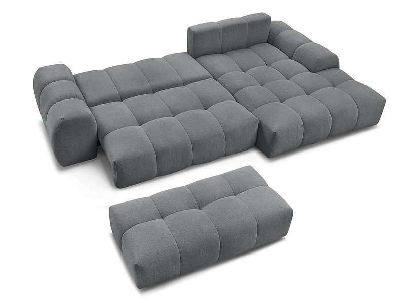 Canapé d'angle avec pouf BOBOCHIC EVEREST