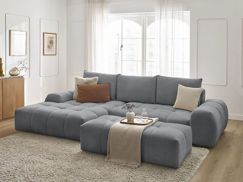 Ecksofa mit Hocker BOBOCHIC EVEREST