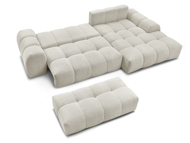 Canapé d'angle avec pouf BOBOCHIC EVEREST