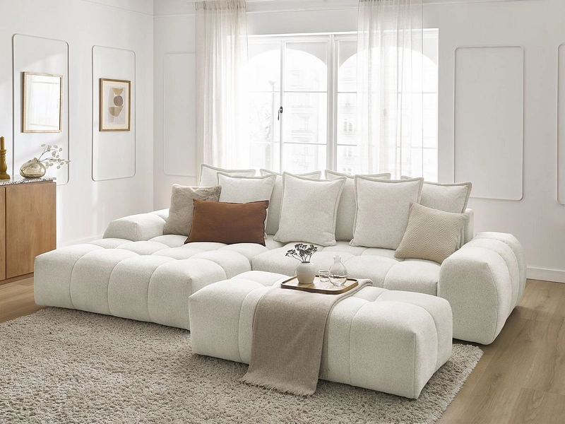 Ecksofa mit Hocker BOBOCHIC EVEREST