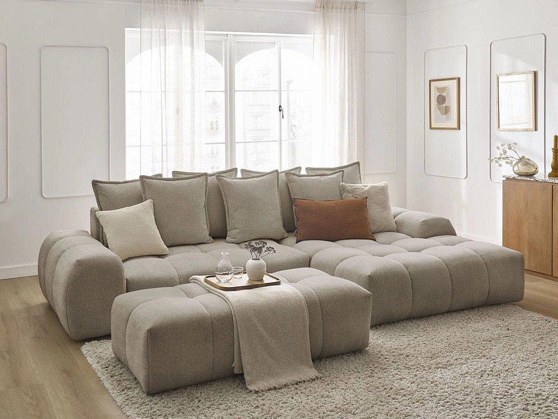 Ecksofa mit Hocker BOBOCHIC EVEREST