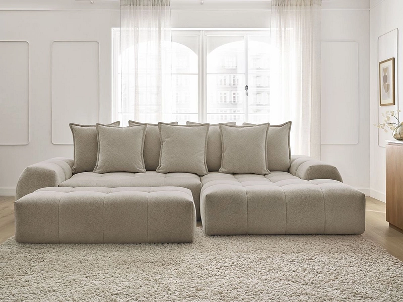 Ecksofa mit Hocker BOBOCHIC EVEREST