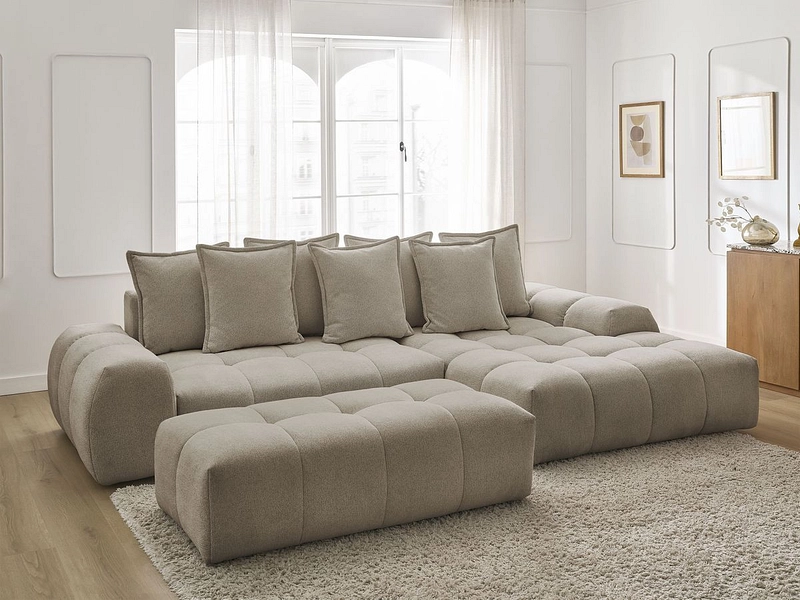 Ecksofa mit Hocker BOBOCHIC EVEREST