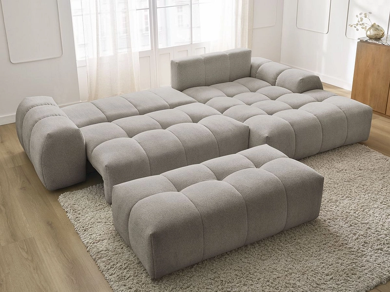 Ecksofa mit Hocker BOBOCHIC EVEREST