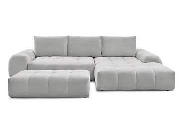 Divano ad angolo con pouf BOBOCHIC EVEREST