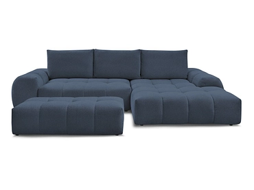 Divano ad angolo con pouf BOBOCHIC EVEREST