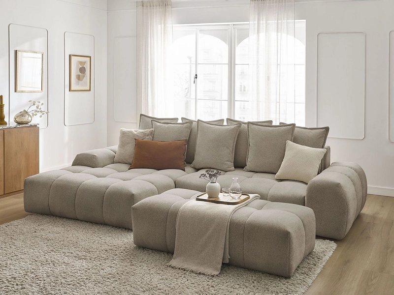 Ecksofa mit Hocker BOBOCHIC EVEREST