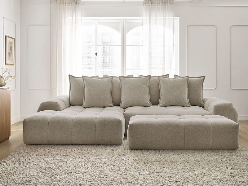Ecksofa mit Hocker BOBOCHIC EVEREST