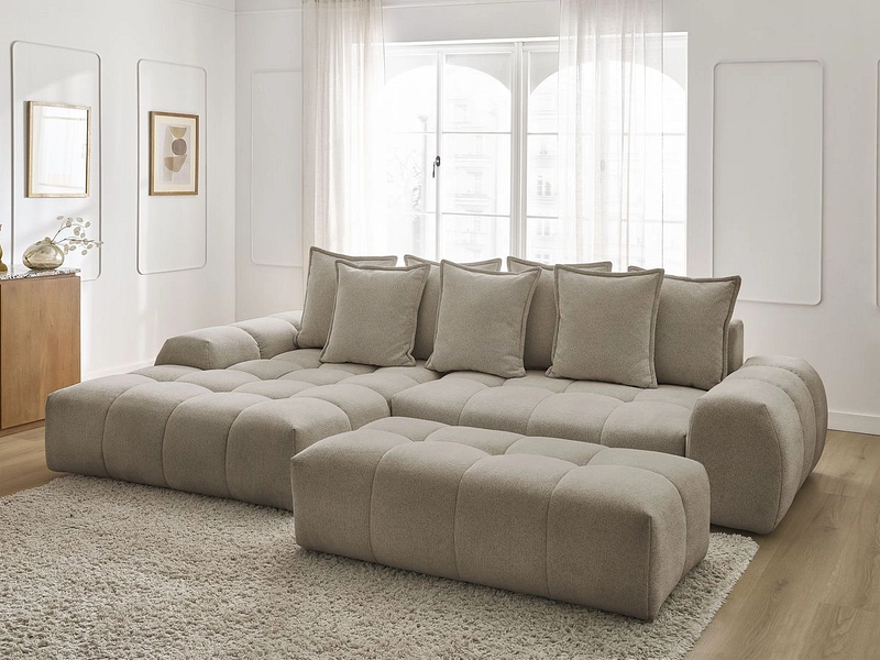 Ecksofa mit Hocker BOBOCHIC EVEREST