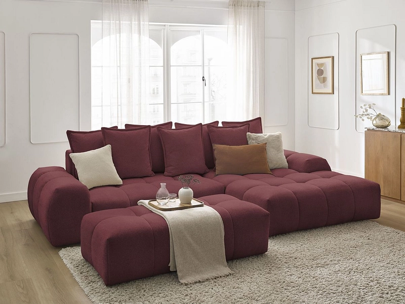 Ecksofa mit Hocker BOBOCHIC EVEREST