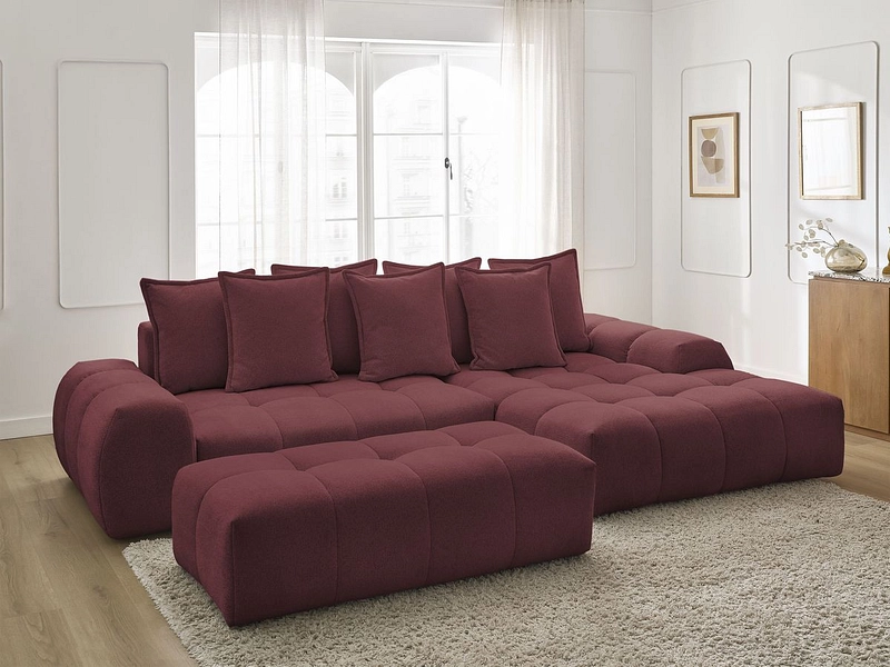 Ecksofa mit Hocker BOBOCHIC EVEREST