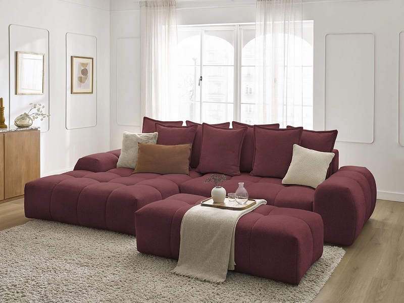 Ecksofa mit Hocker BOBOCHIC EVEREST
