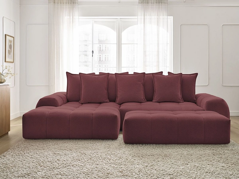 Ecksofa mit Hocker BOBOCHIC EVEREST