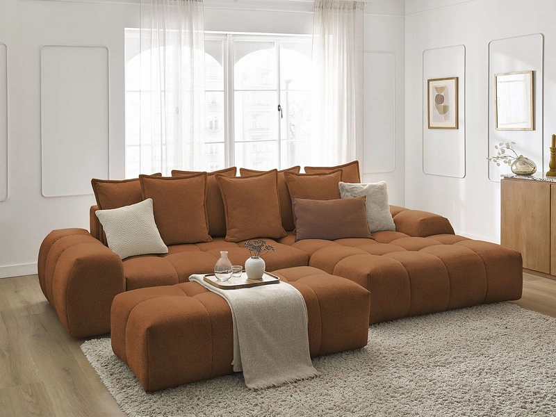 Ecksofa mit Hocker BOBOCHIC EVEREST