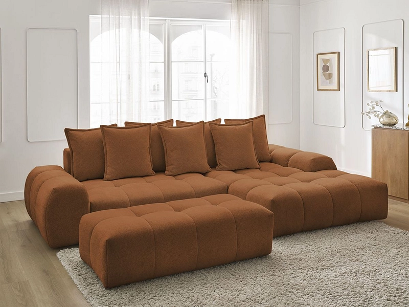 Ecksofa mit Hocker BOBOCHIC EVEREST