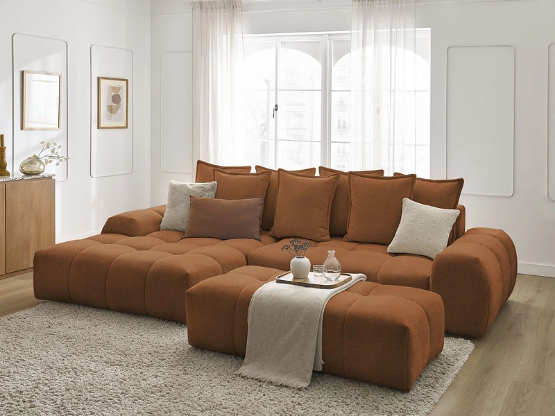 Ecksofa mit Hocker BOBOCHIC EVEREST