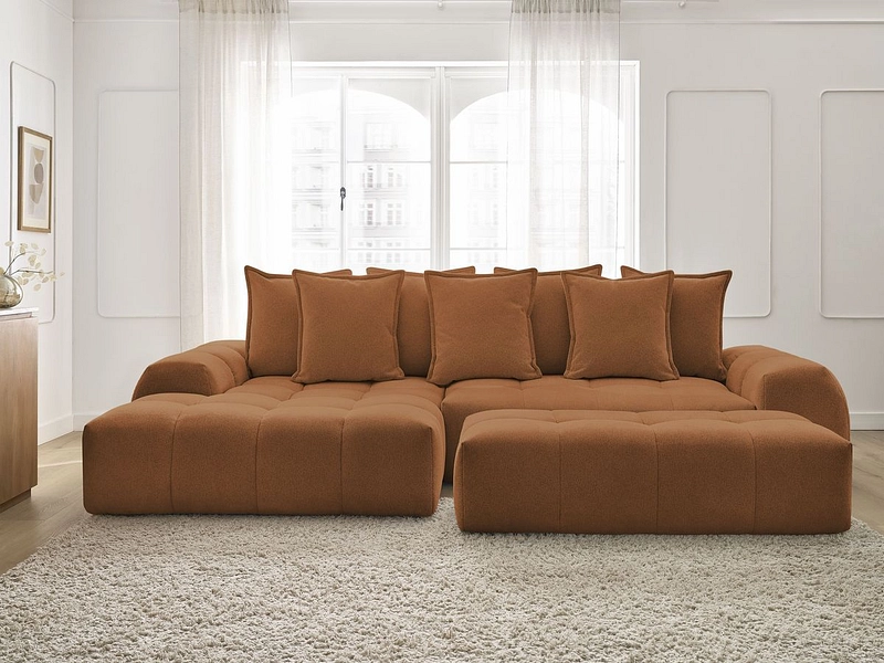 Ecksofa mit Hocker BOBOCHIC EVEREST