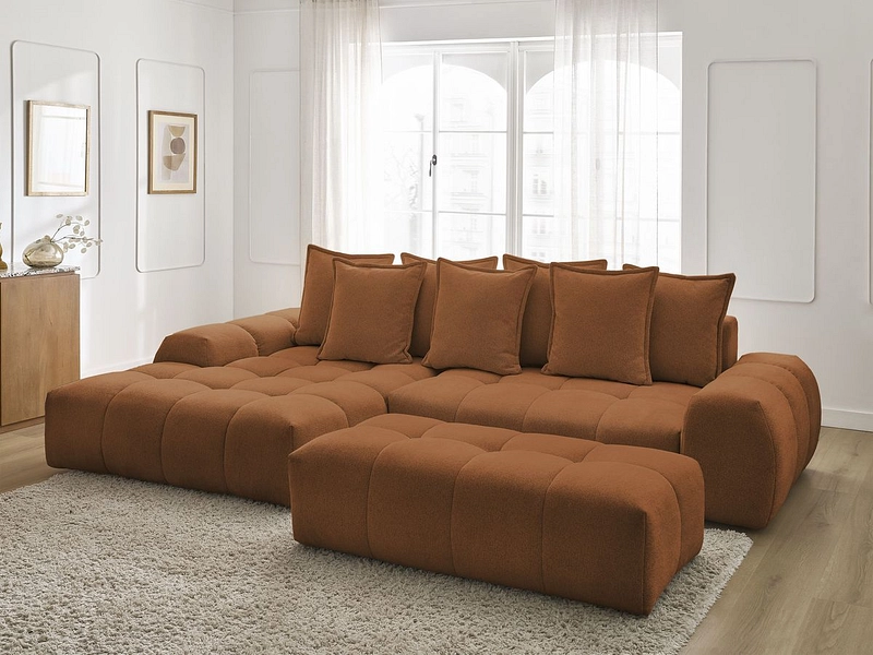 Ecksofa mit Hocker BOBOCHIC EVEREST