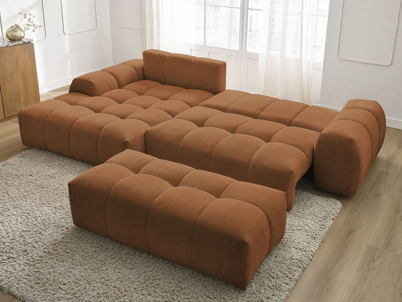 Ecksofa mit Hocker BOBOCHIC EVEREST