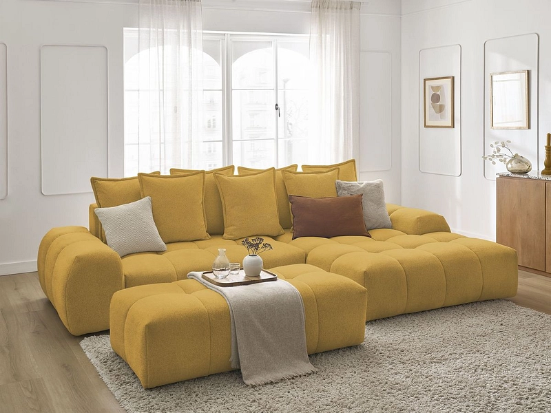 Ecksofa mit Hocker BOBOCHIC EVEREST