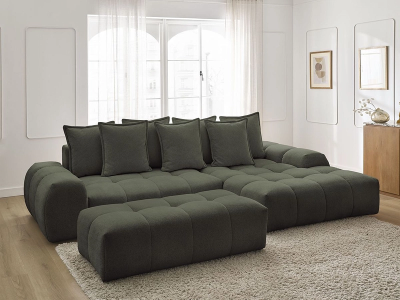 Ecksofa mit Hocker BOBOCHIC EVEREST