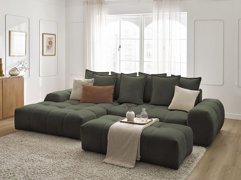 Ecksofa mit Hocker BOBOCHIC EVEREST