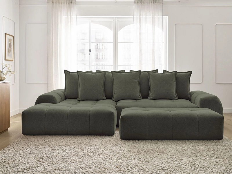Ecksofa mit Hocker BOBOCHIC EVEREST