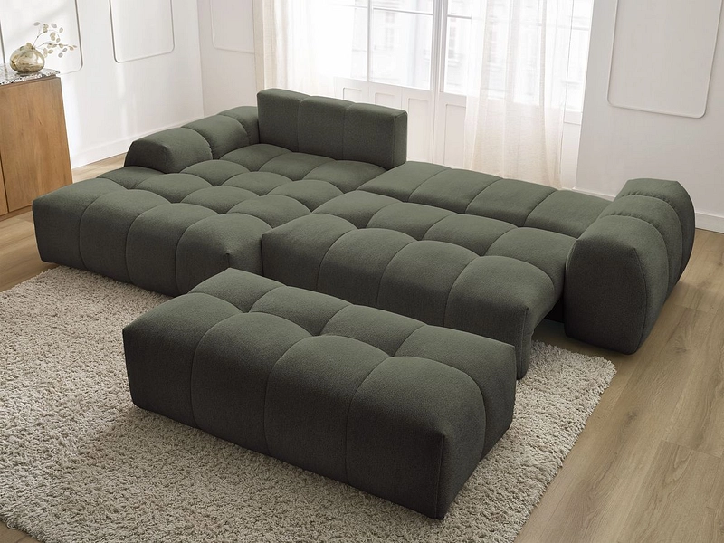 Ecksofa mit Hocker BOBOCHIC EVEREST