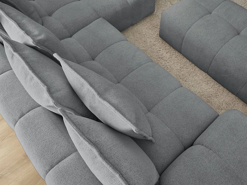 Canapé d'angle avec pouf BOBOCHIC EVEREST