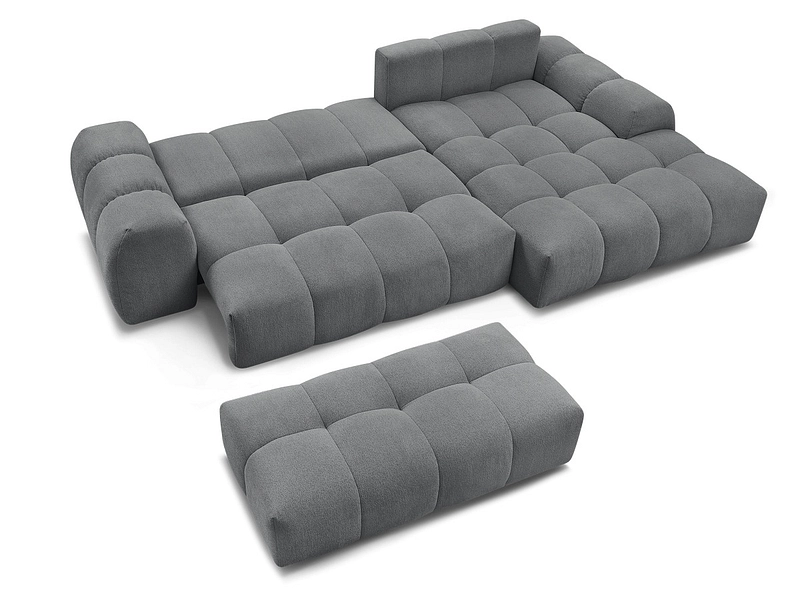 Canapé d'angle avec pouf BOBOCHIC EVEREST