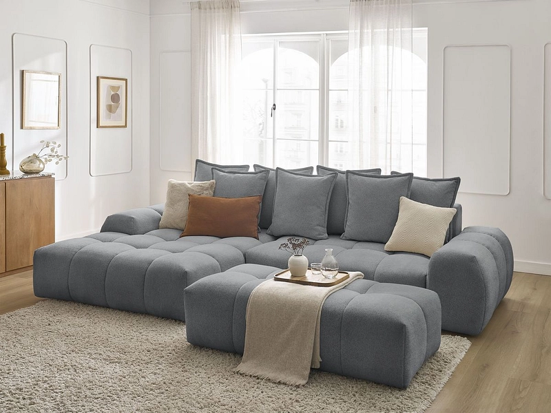 Ecksofa mit Hocker BOBOCHIC EVEREST