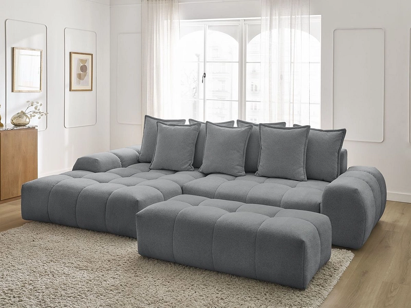 Ecksofa mit Hocker BOBOCHIC EVEREST