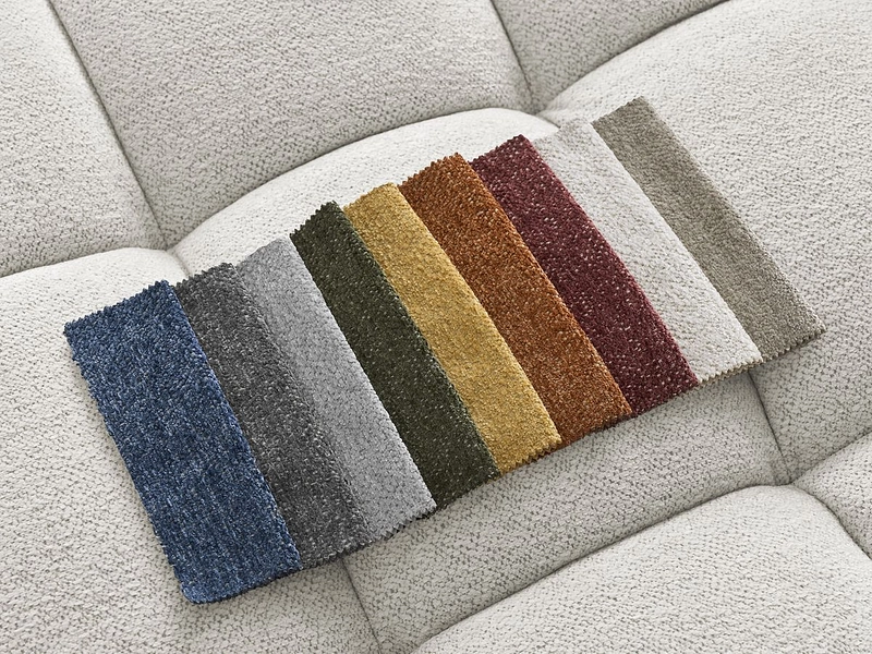 Divano ad angolo con pouf BOBOCHIC EVEREST
