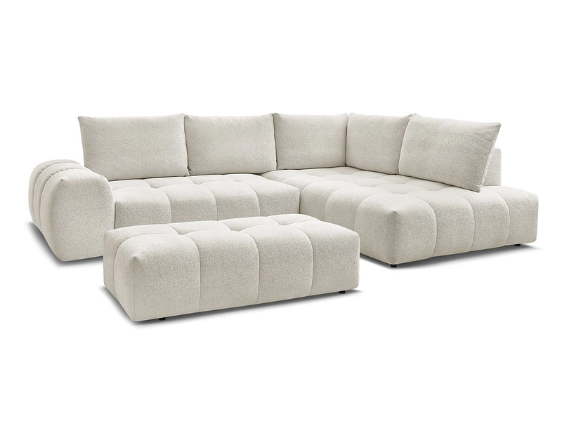Canapé d'angle avec pouf BOBOCHIC EVEREST
