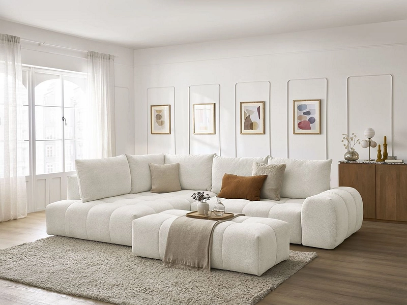 Ecksofa mit Hocker BOBOCHIC EVEREST