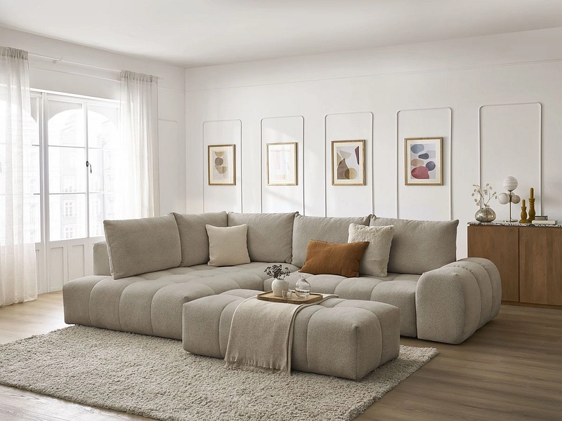 Ecksofa mit Hocker BOBOCHIC EVEREST