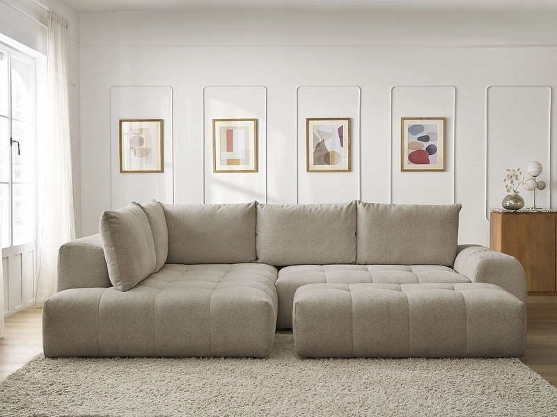 Ecksofa mit Hocker BOBOCHIC EVEREST