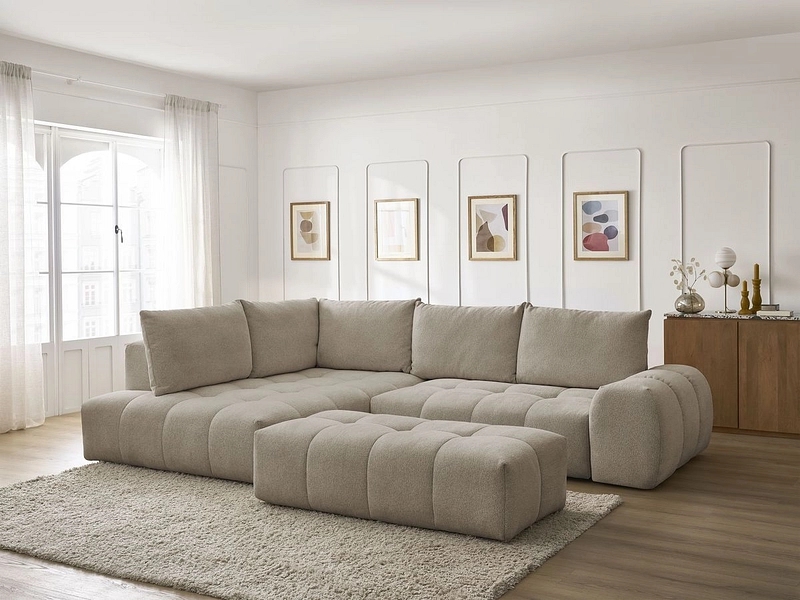 Ecksofa mit Hocker BOBOCHIC EVEREST