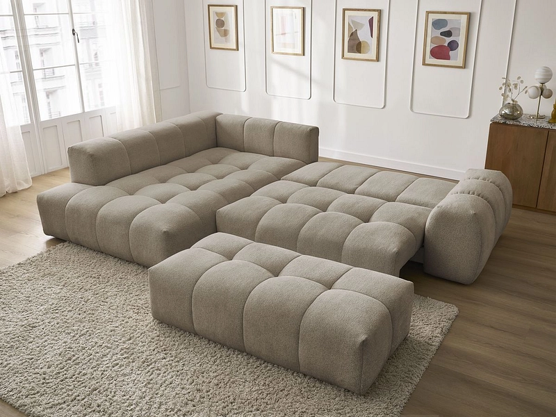 Ecksofa mit Hocker BOBOCHIC EVEREST